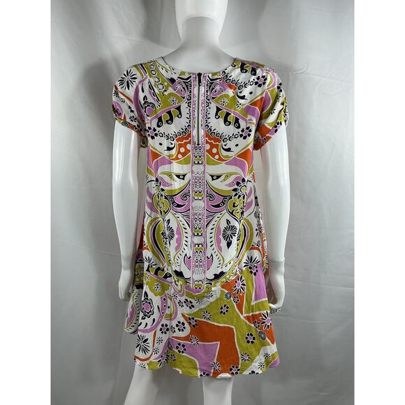 Free People 'Strawberry Fields' Pink Viscose Mini Dress Size S - Picture 3 of 4